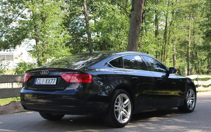 Audi A5 cena 65900 przebieg: 189342, rok produkcji 2013 z Lipno małe 254